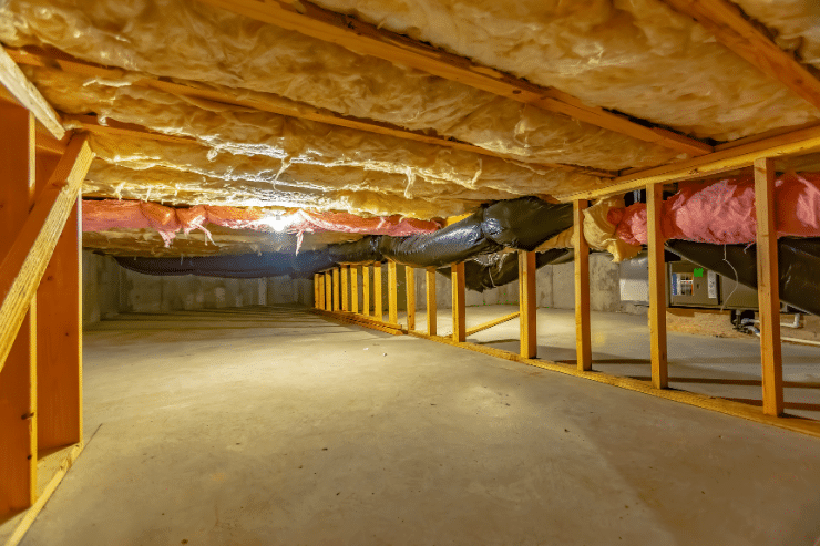 clean crawl space